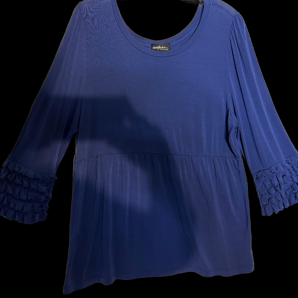 Cobalt Blue Women's Top, Elisabeth Hasselbeck for dialogue, Size L